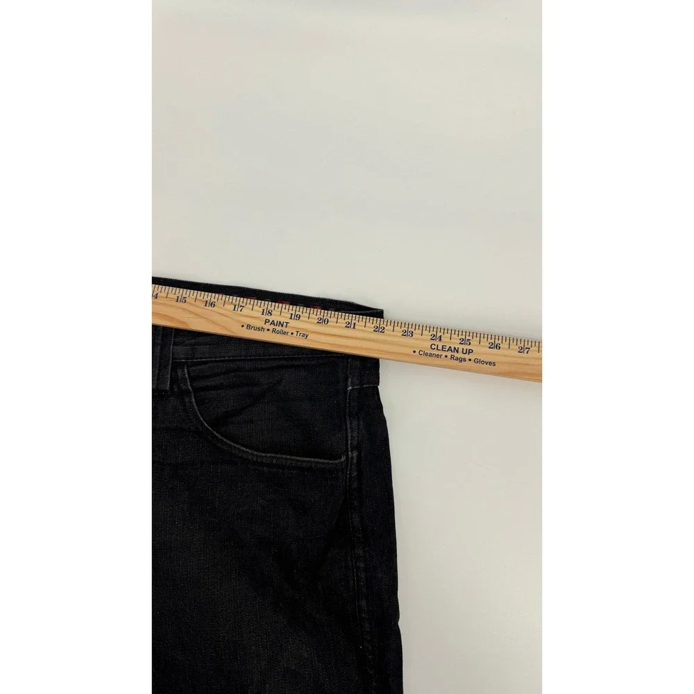 Pelle Pelle Marc Buchanan Jeans Mens 44x34 Black Raw Denim Embroidered Y2K